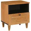 Image de Table De Chevet Marron Clair 40 X 33 X 46 Cm Bois D'ingénierie Vidaxl