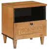 Image de Vidaxl table de chevet marron clair 40 x 33 x 46 cm bois d'ingénierie