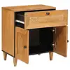 Image de Vidaxl table de chevet marron clair 50 x 33 x 62 cm bois d'ingénierie