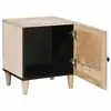 Image de Vidaxl table de chevet blanc 80 x 50 x 40 cm bois d'ingénierie