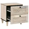 Image de Vidaxl table de chevet blanc 40 x 33 x 46 cm bois d'ingénierie