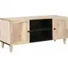 Image de Unites Tv Avec Étagère Blanc 105 X 33 X 46 Cm Bois D'ingénierie Vidaxl