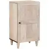 Image de Buffet Blanc Blanchi 40 X 33 X 75 Cm Bois De Mangue Massif Vidaxl