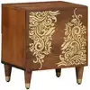 Image de Cabinet De Chevet Avec Porte Marron Miel 40 X 33 X 46 Cm Vidaxl