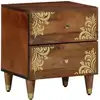 Image de Cabinet De Chevet Marron Miel 40 X 33 X 46 Cm Vidaxl