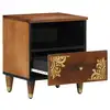 Image de Vidaxl cabinet de chevet avec tiroir marron miel 40 x 33 x 46 cm