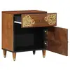 Image de Vidaxl cabinet de chevet avec porte marron miel 50 x 33 x 60 cm