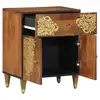 Image de Vidaxl cabinet de chevet avec porte marron miel 50 x 33 x 60 cm