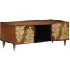 Image de Table Basse Marron Miel 100 X 54 X 40 Cm Bois De Mangue Massif Vidaxl