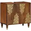 Image de Armoire D'évier Avec Stockage Marron Miel 62 X 33 X 58 Cm Vidaxl