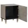 Image de Vidaxl cabinet de chevet avec porte gris 40 x 33 x 46 cm