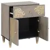 Image de Vidaxl cabinet de chevet avec porte avec tiroir gris 50 x 33 x 60 cm