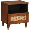 Image de Cabinet De Chevet Marron 40 X 33 X 46 Cm Bois D'acacia Massif Vidaxl