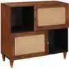 Image de Buffet Marron 80 X 33,5 X 75 Cm Bois De Mangue Massif Vidaxl