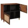 Image de Vidaxl buffet marron 80 x 33,5 x 75 cm bois de mangue massif