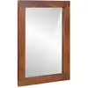 Image de Miroir Rectangulaire Marron Et Argent 50 X 2,5 X 70 Cm Vidaxl