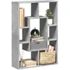 Image de Bibliothèque Gris Béton 63x20x90 Cm Bois D'ingénierie Vidaxl