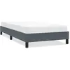 Image de Cadre De Lit Sans Matelas Gris Foncé 100x210 Cm Velours Vidaxl