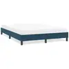 Image de Cadre De Lit Sans Matelas Bleu Foncé 140x220 Cm Velours Vidaxl