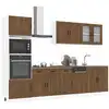 Image de Ensemble De 7 Meubles De Cuisine En Bois D'ingénierie "kalmar" En Chêne Brun Vidaxl