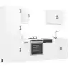 Image de Ensemble D'armoires Cuisine 7pcs Kalmar Blanc Bois D'ingénierie Vidaxl