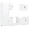Image de Vidaxl ensemble d'armoires cuisine 7pcs kalmar blanc bois d'ingénierie