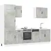 Image de Ensemble D'armoires De Cuisine 7 Pcs Kalmar Bois D'ingénierie Vidaxl