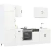 Image de Ensemble D'armoires Cuisine 7pcs Lucca Blanc Bois D'ingénierie Vidaxl
