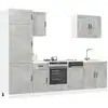 Image de Ensemble D'armoires De Cuisine 7 Pcs Lucca Bois D'ingénierie Vidaxl