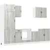 Image de Vidaxl ensemble d'armoires de cuisine 7 pcs kalmar bois d'ingénierie