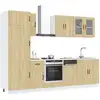 Image de Ensemble D'armoires De Cuisine 8 Pcs Kalmar Bois D'ingénierie Vidaxl