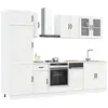 Image de Ensemble De 8 Meubles De Cuisine "lucca" En Bois D'ingénierie Blanc Vidaxl
