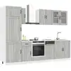 Image de Ensemble D'armoires De Cuisine 8 Pcs Kalmar Bois D'ingénierie Vidaxl