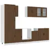 Image de Vidaxl ensemble d'armoires de cuisine 8 pcs kalmar bois d'ingénierie
