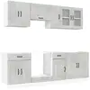 Image de Vidaxl ensemble d'armoires de cuisine 8 pcs kalmar bois d'ingénierie