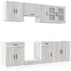 Image de Vidaxl ensemble d'armoires de cuisine 8 pcs kalmar bois d'ingénierie