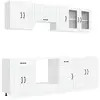 Image de Vidaxl ensemble d'armoires cuisine 8pcs kalmar blanc bois d'ingénierie