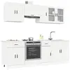 Image de Ensemble D'armoires De Cuisine 8 Pcs Kalmar Blanc Brillant Vidaxl