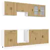 Image de Vidaxl ensemble d'armoires de cuisine 8 pcs kalmar bois d'ingénierie