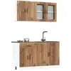 Image de Ensemble D'armoires De Cuisine 4 Pcs Kalmar Bois D'ingénierie Vidaxl