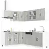 Image de Ensemble D'armoires De Cuisine 11 Pcs Kalmar Bois D'ingénierie Vidaxl