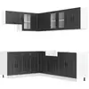 Image de Vidaxl ensemble d'armoires de cuisine 11 pcs porto bois d'ingénierie