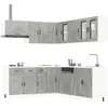 Image de Ensemble D'armoires De Cuisine 11 Pcs Porto Bois D'ingénierie Vidaxl