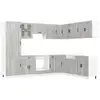 Image de Vidaxl ensemble d'armoires de cuisine 14 pcs porto bois d'ingénierie