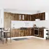 Image de Armoire De Cuisine Kalmar 2 Pcs Marron 80 X 46 X 81.5 Cm Vidaxl