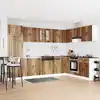 Image de Meuble Sous Évier Lucca 2 Pcs Bois Ancien Bois D'ingénierie Vidaxl