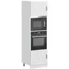 Image de vidaXL Armoires de four 2 pièces Lucca Bois dingénierie blanc 3315041