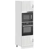 Image de vidaXL Armoires de four 2 pièces Lucca Bois dingénierie blanc brillant 3315043