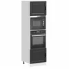 Image de vidaXL Armoires de four 2 pcs Porto noir bois dingénierie 3315052