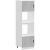Image de Armoires De Four 2 Pcs Porto Sonoma Gris Bois D'ingénierie Vidaxl